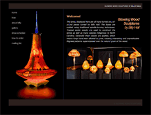 Tablet Screenshot of glowingwoodsculptures.com